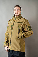 Армійська куртка тактична Софт Шелл для ЗСУ демісезонна військова MILIGUS "Patriot" койот р. XXL