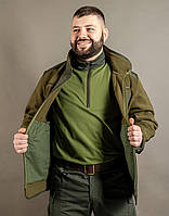Куртка тактична флісова олива Куртка військова MILIGUS "Фагот" армійська для ЗСУ р. М