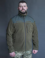 Тактическая куртка демисезонная флисовая темная олива Куртка военная MILIGUS армейская для ВСУ р. М