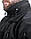 Тактична куртка демісезонна Soft shell чорна Куртка військова MILIGUS "Patriot" р. р. 2XL водонепроникна, фото 2