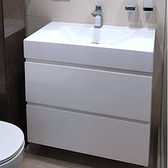 Тумба для ванної 80 см Snail Елегія з умивальником Атлант