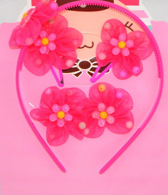 Дитячій набір "Квітка" малинова, на планш. 20*14см (1 шт.), фото 1