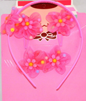 Дитячій набір "Квітка" рожева, на планш. 20*14см (1 шт.), фото 1