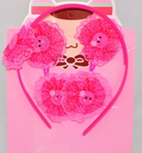 Дитячій набір "Смайлик" малинова, на планш. 20*14см (1 шт.), фото 1