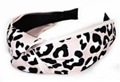 Обідок для волосся "лепард" рожевий, в пак. 18*17см (1 шт.), фото 1
