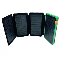 Портативная зарядная станция с 3 солнечными панелями на 10000 mAh