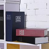 Книга скринька сейф для грошей ящик для цінностей книга сейф маленький 18 см, фото 4