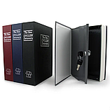 Книга скринька сейф для грошей ящик для цінностей книга сейф маленький 18 см, фото 3