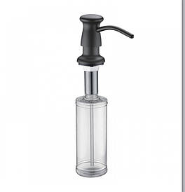 Латунний дозатор для миючого засобу GAPPO G403-1 чорного кольору