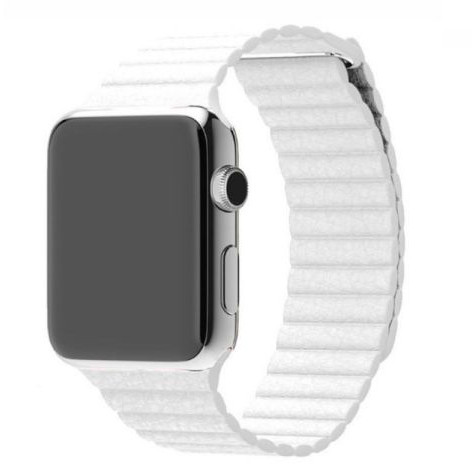 Шкіряний ремінець Leather Loop для Apple Watch 42/44/45/49 mm White