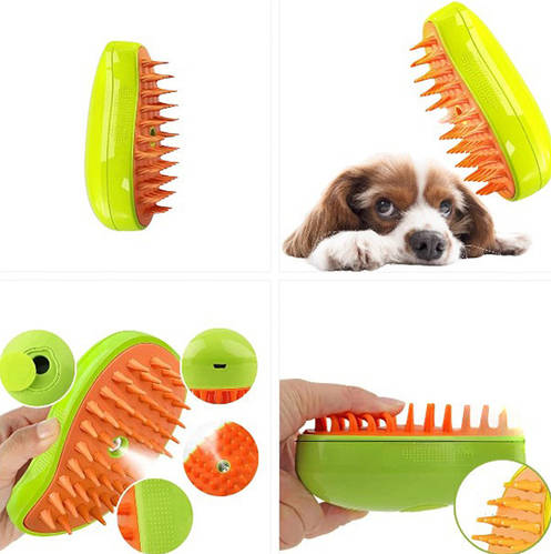 Паровая электрическая массажная щетка 3в1 для домашних питомцев PET ...