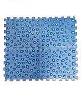 Масажний килимок-пазл з імітацією морських камінців 4 елементи OS-027 Ортоспорт