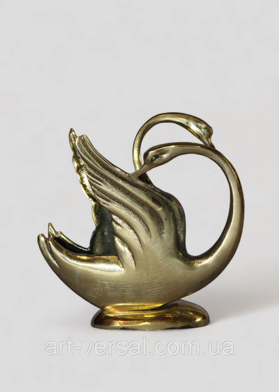 Серветниця з бронзи "Лебеді (м)", фото 1