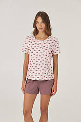 Жіноча піжама з шортами та футболкою трикотажна ELLEN SWEETS