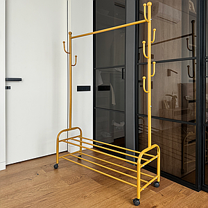 Вішалка для одягу та взуття велика ОДИНАРНА, бронза