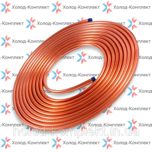 Мідна труба 3/8" бухта 30 метрів.