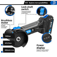 Prostormer безщіткова Акумуляторна міні болгарка КШМ 12v 2000mAh 18500 об.