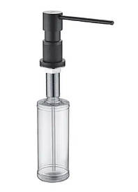 Латунний дозатор для миючого засобу GAPPO G402-1 Black чорного кольору