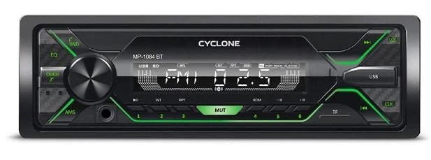 Автомагнітола Cyclone MP-1084G BT Магнітола 1DIN Стандартна магнітола для автомобіля Магнітола з підсвічуванням