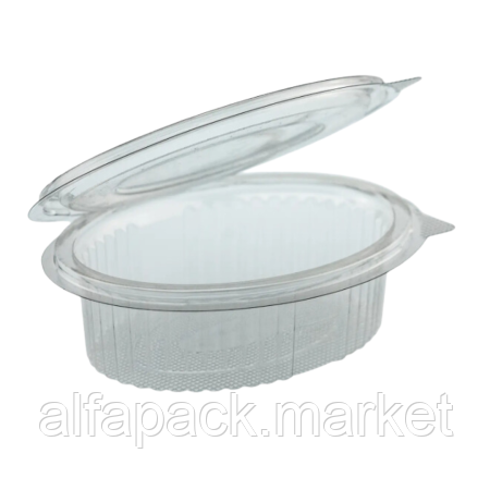 Соусник с откидной крышкой ПЭТ, овальный 80 мл  (100шт/пак) 010700806