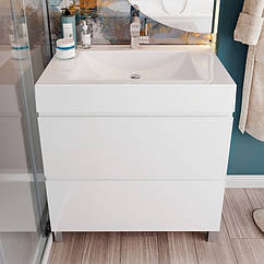 Підлогова тумба з умивальником 80 см Snail Новела Атлант