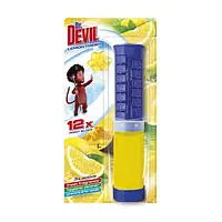 Dr.DEVIL 3 in 1 WC Point Block Lemon fresh 12x Туалетний точковий блок Лимонна свіжість 75ml