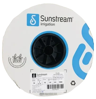 Стрічка крапельного поливу Sunstream 2500 м, 6 міл через 20 см, 1.2 л/год, Туреччина