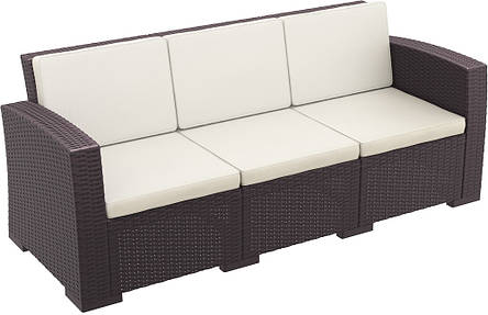 Диван, софа ротанг Dark Grey (Monaco Sofa XL), арт. 833, фото 1