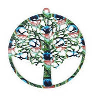 Підвіска Finding Кулон дерево Різнокольоровий 43 мм x 40 мм
