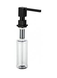 Латунний дозатор для миючого засобу GAPPO G404-1 Black чорного кольору