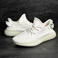 Білі кросівки чоловічі текстильні літні Yeezy Boost 350