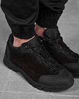 Тактические кроссовки черные зсу кожаные, легкие мужские военные кроссовки для полиции и зсу oj531