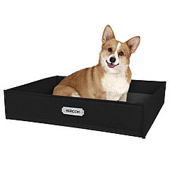 Лежанка для собак BronzeDog Прямокутна Чорна XS