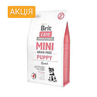 Сухий корм для цуценят та молодих собак мініатюрних порід Brit Care Mini GF Puppy Lamb 2 кг (ягня)