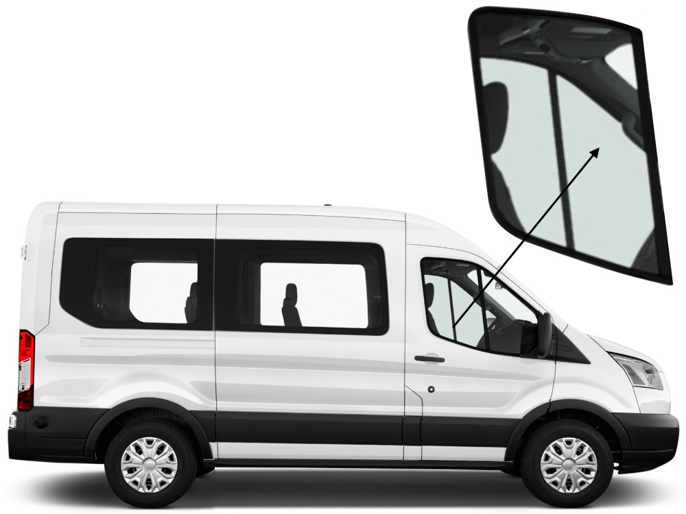 Бічне скло Ford Transit 2014-2023 передніх дверей праве