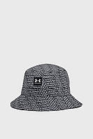 Мужская черная панама с узором Men's UA Sportstyle Bucket 1376704-002