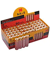 Батарейка Kodak солевая AA R6 (пальчик) 60 шт./уп.