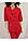 Модний медичний червоний костюм для працівників медицини та сфери краси 42-56, фото 3