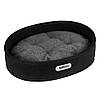 Лежанка для собак BronzeDog Овальна Чорна XS, фото 2