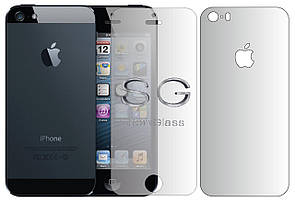 М'яке скло Apple iPhone 5S Комплект: Передня та Задня панелі поліуретанове SoftGlass
