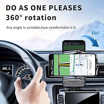 Автомобільний тримач з зарядкою для телефона Smart Sensor 360° - фото 3 - id-p2134633687