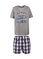Пижама мужская батал (футболка+шорты) Livergy 4XL (68-70) комбинированный (74004)