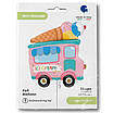 Grabo 29" ФІГУРА Фургон із морозивом. Велика фольгована куля — В УП, фото 2