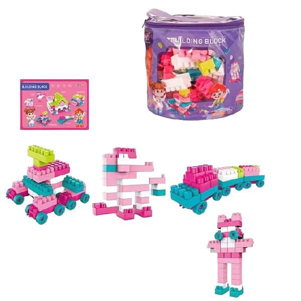 Конструктор дитячий у сумці з ручкою 150 деталей Building Block, фото 1