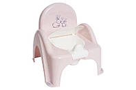 Горшок-стульчик детский "Зайчики" (розовый) KR-012-104 TEGA