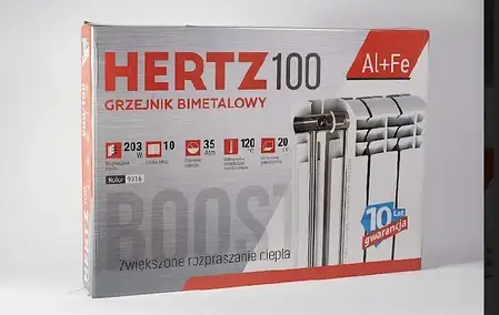 Радиатор бимметалический HERTZ 500/100 Польша, фото 1