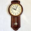 Настінний годинник RIKON ходики (50х30 см) "Маятник-50-D" світле дерево, фото 4