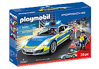 Конструктор Playmobil Porsche Полицейская машина 911 Carrera 4S (36 деталей, на батарейках) 70067