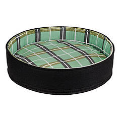 Лежанка для собак BronzeDog повсть+бязь Кругла Чорна S