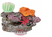 Декорация для аквариума Коралловый риф з мягким кораллом 19*24см Trixie/Трикси